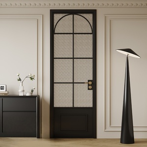 Porte battante extérieure française en aluminium de luxe avec verre trempé pour balcon, patio, villa, <span class=keywords><strong>entrée</strong></span> de <span class=keywords><strong>maison</strong></span> - Product Image 4