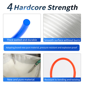 ท่ออากาศ<span class=keywords><strong>พลาสติก</strong></span> PU ข้อต่อแบบยืดหยุ่นสำหรับท่อและท่อชิ้นส่วนนิวเมติก - Product Image 6