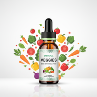 Superaliment, soutien naturel à la santé, gouttes végétales, vitamines et minéraux en marque privée, supplément liquide en gouttes