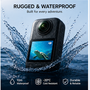 กล้องแอคชั่น 360 องศา 8K รุ่นใหม่ เลนส์คู่ กันน้ำ รองรับ WiFi หน้าจอสัมผัส พร้อมระบบกันสั่น สำหรับถ่ายวิดีโอ Vlog ขี่มอเตอร์ไซค์ กล้องแอคชั่น 8K 360 องศา - Product Image 4