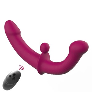 Gode sans bretelles, Double tête vibrante, point G, vibromasseur, jouets sexuels pour femmes, lesbiennes, Couple, masseur de Prostate - Product Image 2