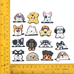 Charm per Scarpe Personalizzati in PVC a Forma di Testa di Bulldog Francese e Corgi per Decorazioni Kawaii - KLS N01 - Product Image 3