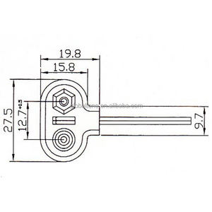 Clip de Batería Prismático Negro Tipo T GlobalTone de 9V con Cable Conductor y Soporte de Carcasa Flexible GT3-1841B - Product Image 5