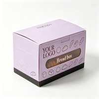 Boîte de transport personnalisée pour gâteau au fromage, imprimée et gaufrée, avec fenêtre, pour emballage de gâteau d'anniversaire, dessert, mousse, en papier kraft