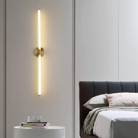 Lampe de ligne Led rotative Lampe de chevet Escaliers Applique murale Salon Fond Restaurants Applique murale en fer