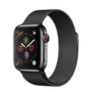 De gros apple montre 1 smartwatch-Bracelet de montre intelligente à boucle milanaise, en acier inoxydable, pour Apple watch série 1/2/3/4/5/6/7/SE, iwatch