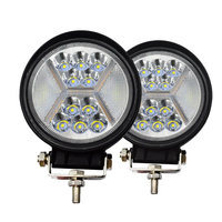 AUTO Faros De Led Anti Niebla Trabajo Espectrocopico BiIcolor Flash Led Lampe de travail