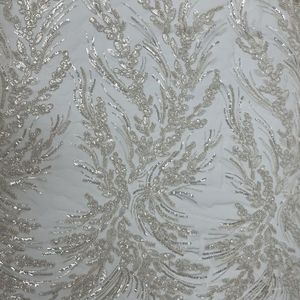 New Chất lượng cao giá cả cạnh tranh Ren Vải Thêu <span class=keywords><strong>Net</strong></span> ren vải đính cườm cho váy cưới - Product Image 5