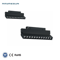 Luz de riel magnética LED Leimai, foco LED de aluminio comercial europeo inteligente Tuya, luces de riel magnéticas