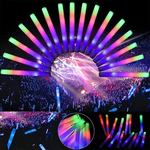 Đảng chấm cổ vũ ống phát sáng RGB DJ câu lạc bộ đêm buổi hòa nhạc Hạt Đồ chơi Glow Sticks số lượng lớn sáng LED ánh sáng bọt Stick Nguồn cung cấp bên