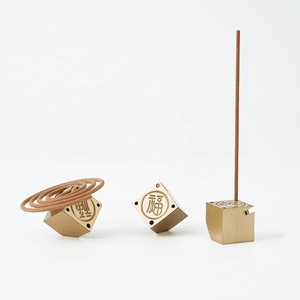 CHENLANG Porte-encens en laiton durable au design élégant pour cônes et bâtonnets d'encens, minimalisme moderne, aromathérapie religieuse, maison - Product Image 2