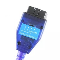 VAG KKL + Fiat ECU tarama anahtarı ile FTDI OBD2 adaptörü teşhis kablosu VAG için Fiat için yazılım ile