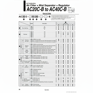 Combinación de filtros de aire SMC Pneumatics, - Product Image 1