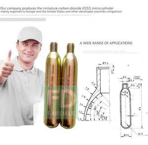 Cilindro de CO2 <span class=keywords><strong>Mini</strong></span> de 5g Personalizado, También Disponible en 4g, 6g, 7g, 8g, 9g, 10g, 11g, 12g y Más - Product Image 6