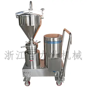 industrial steel colloid mill for grinding Mashed banana mixed with water, emulsifying and homogenizing high shear mixer