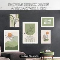 Affiche Murale Moderne Minimaliste Nordique, Nature Morte Abstraite Géométrique, Style Morandi, Peinture à l'Huile sur Toile pour Hôtel et Décoration de Salon