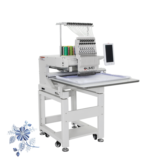 Digital Computerized Cap Hat Flat Sewing Machine 1 Head Automatic Embroidery Machine 6 Needle