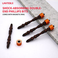 Embouts de tournevis magnétiques Phillips LJ-59, 1/4 pouce, acier S2, antidérapants, qualité industrielle, DIY, OEM, 10 pièces, réparation, vente en gros, oxyde rouge