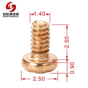 Offre Spéciale Chine Appareils Accessoires Standard <span class=keywords><strong>Rose</strong></span> Plaqué Or Petit Électroménager Vis - Product Image 2