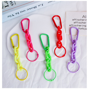Factory Price Iron Colorful Baking <b>Paint</b> Key Ring Hanging Buckle Candy Color - Product Image 3