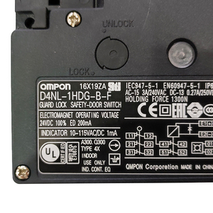 D4NL-1HDG-B-F OMPON Guard Lock Safety Door Switch - Product Image 2