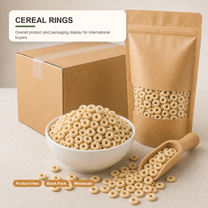 Anillos de Cereal de Frutas Mixtas Bajos en Azúcar <span class=keywords><strong>Sin</strong></span> <span class=keywords><strong>Gluten</strong></span> para Desayuno con Yogur o Leche, Venta al por Mayor a Granel, Grado Alimenticio China, 12 Meses - Product Image 2