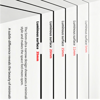 Système d'éclairage sur rail magnétique en alliage d'aluminium ultra-mince de 5 mm, encastré et encastrable, LED dimmable pour plafond de maison et bureau