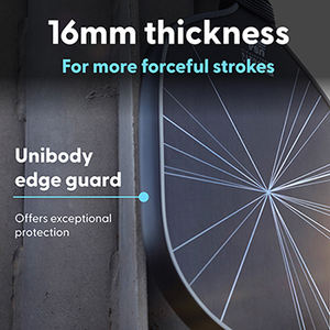 Surface à friction élevée Pickleball 14mm Puissance de force puissante en carbone brut - Product Image 3