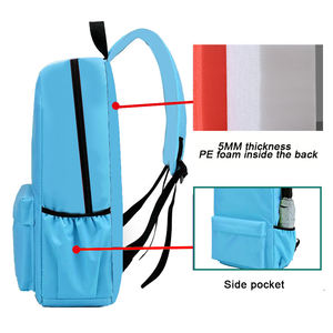 Vente en gros à bas prix Sac à dos d'école quotidien décontracté <span class=keywords><strong>moins</strong></span> <span class=keywords><strong>cher</strong></span> confortable portable avec logo personnalisé style tendance pour étudiants - Product Image 2