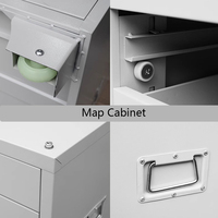 Métal Acier Moderne 5 Tiroirs A1Art Papier Carte Dessins Plat Classeur Armoire de Rangement pour École d'Art Hôtel Design Architectural