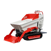 Mini-dumper hydraulique sur chenilles homologué CE, auto-chargeur, pour le marché mondial