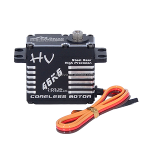 JX-Servo Digital sin núcleo, engranaje de acero de alto Torque, estructura de carcasa CNC completa para piezas de avión HV High RC, 46KG - Product Image 1