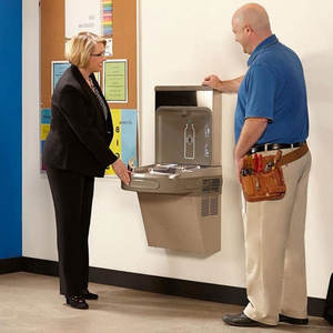 स्टेनलेस स्टील दीवार घुड़सवार बोतल भरने स्टेशन पीने पानी के फव्वारे पानी कूलर - Product Image 3