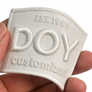Badge <span class=keywords><strong>Ricamati</strong></span> Personalizzati con Nome del Marchio, Logo 3D in Rilievo, Toppe Ricamate Termoadesive per Abbigliamento - Product Image 4