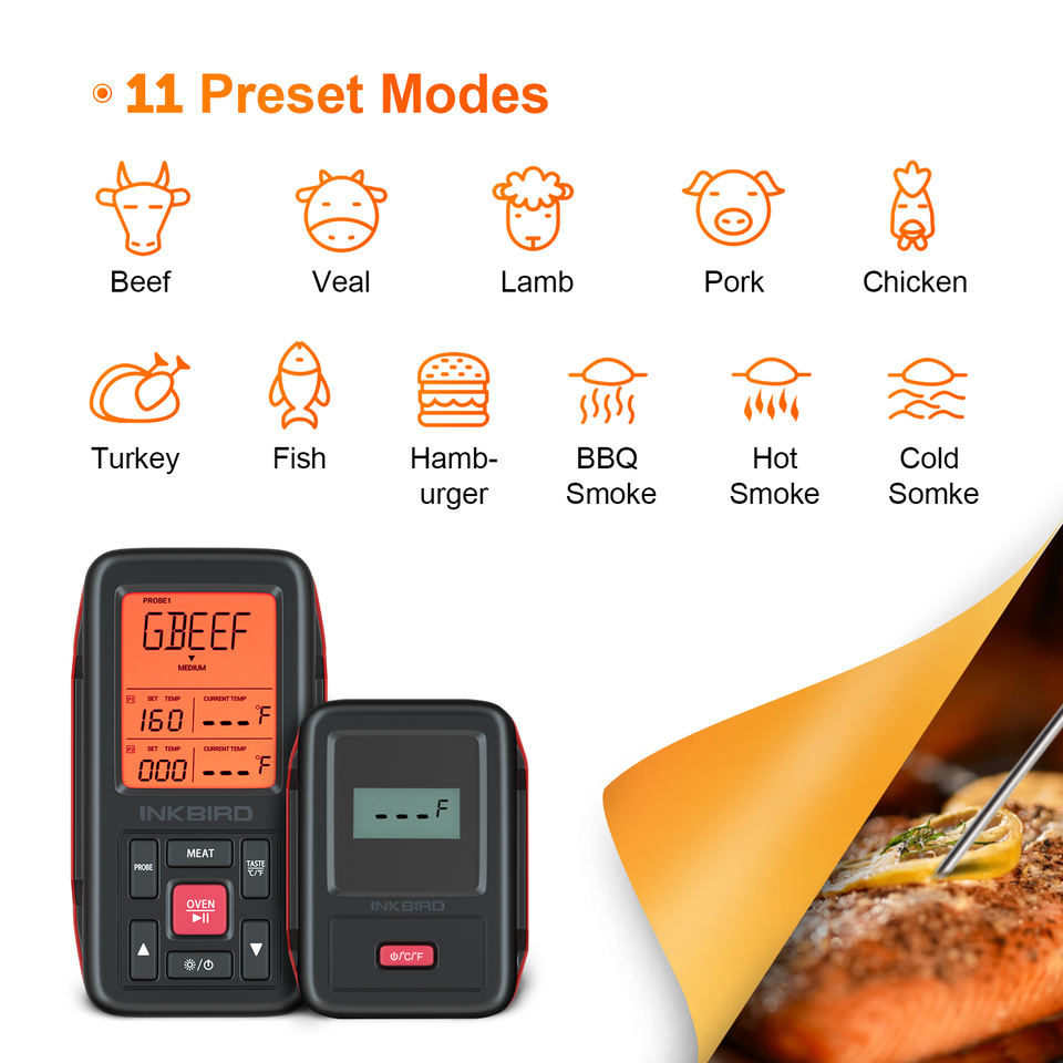 Inkbird IRF-2SA Wireless Food Thermometer - Thumbnail 4