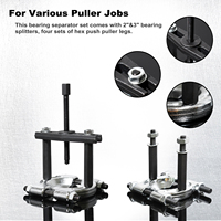 Kit d'Outils Séparateur de Roulements 14 Pièces Extracteur de Pignon Volant Séparateur de Roulements Outil de Retrait pour Véhicules