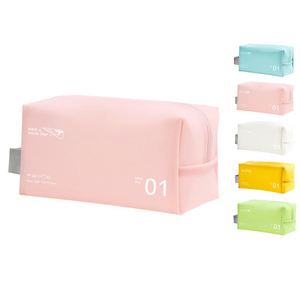 กระเป๋าเครื่องสำอาง/กระเป๋าใส่เครื่องสำอาง รุ่น 453-JH PVC ดีไซน์ใหม่ทันสมัย กันน้ำ แบบเยลลี่ ปิดซิป ลายพิมพ์ตามสั่ง - Product Image 1