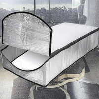 Couverture d'escalier de grenier en aluminium argenté moderne et écologique, sacs en plastique refermables, résistants à la moisissure et à l'eau, isolation pour toiture