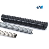 JAR Usine Prix PVC Enduit Flex Conduit Électrique Câble Protection Revêtement En Plastique Tuyau En Acier Galvanisé