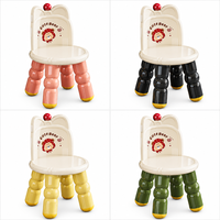 Chaise pour enfants avec oreilles de chat, ABS PP non toxique, dossier ergonomique, pieds antidérapants, siège de jeu pour tout-petits, rose, OEM ODM