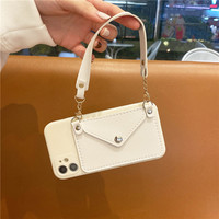Accessoires mobiles étui portefeuille en cuir sac de téléphone portable coque arrière en TPU pour iPhone 11 12 13 Pro Max 7 8 puls X XS XR