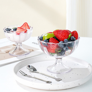 PC Plástico Postre Helado Durable Resistente a altas temperaturas Grado alimenticio Taza reutilizable - Product Image 2