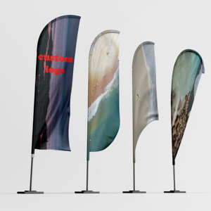 ธงชายหาดแบบกำหนดเอง - ป้ายโฆษณาส่วนตัวสำหรับใช้งานกลางแจ้ง - Product Image 3
