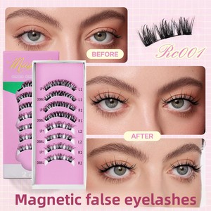 <span class=keywords><strong>Faux</strong></span> <span class=keywords><strong>cils</strong></span> magnétiques synthétiques faits à la main, doux, 3D, naturels, réutilisables, sans colle, kit <span class=keywords><strong>de</strong></span> pose DIY, OEM/ODM, marque privée, pour usage quotidien et soirées - Product Image 2
