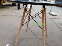 YWJ Yaweijia Tables de Restaurant Moderne en Bois pour Restauration Rapide, Design Simple et Central