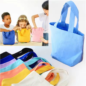 Bolsa <span class=keywords><strong>de</strong></span> Lona Personalizada con Logotipo, Simple, Multicolor, Lisa, Mini, en Blanco, para DIY, Ecológica, con Asa <span class=keywords><strong>de</strong></span> Letra, Correa para el Hombro, Pequeña, Mediana, para Compras - Product Image 5