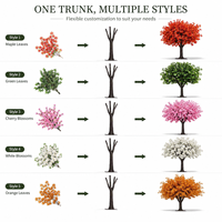 Arbre artificiel de cerisier en fleurs personnalisé, grand arbre de cerisier d'intérieur et d'extérieur pour la décoration de paysages d'hôtels et de restaurants