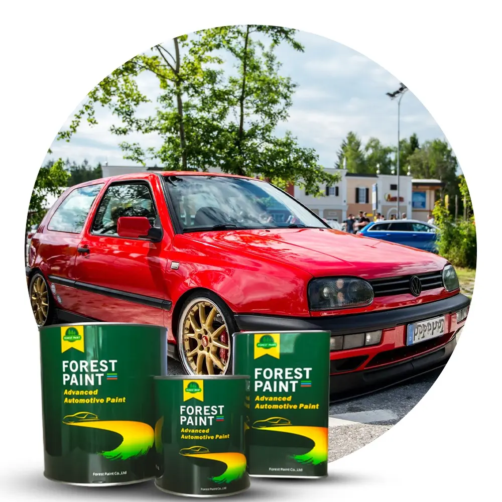 Merek Hutan Otomotif Akrilik Resin Semprot Coating Auto Cat Berbasis Air Warna Mobil Refinish Cat Pencampuran Sistem Produsen