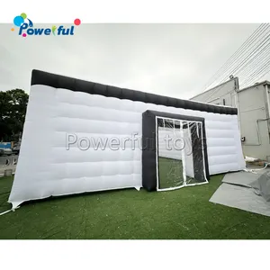 Casa de fiesta blanca personalizada portátil, carpa grande de boda, carpa LED inflable Oxford