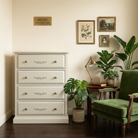 Armoire classique gaufrée pour garderie et appartement, commode à tiroirs pour enfants, meuble de rangement combiné, commande en gros